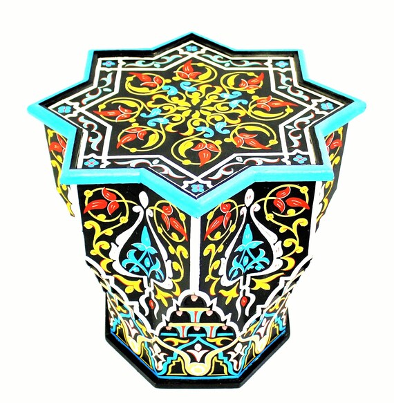 Moroccan Star Table Large Black