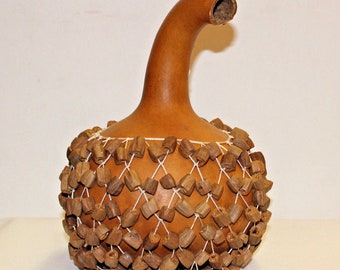 Authentic African Shaker Rattle Drum Gourd Hand