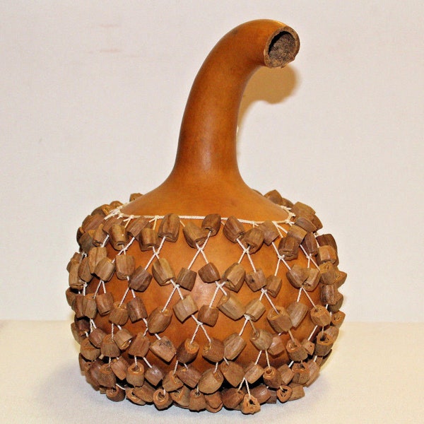 Authentic African Shaker Rattle Drum Gourd Hand