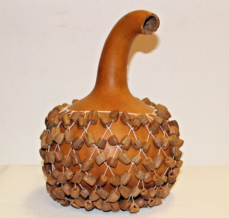 Authentic African Shaker Rattle Drum Gourd Hand Etsy