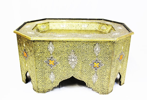 Moroccan Brass Coffee Table