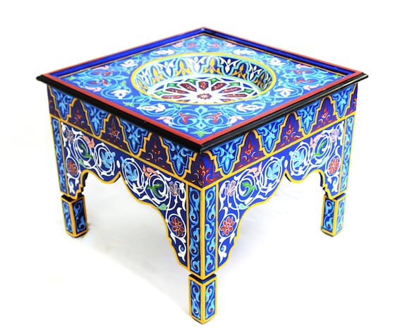 Moroccan handpainted table