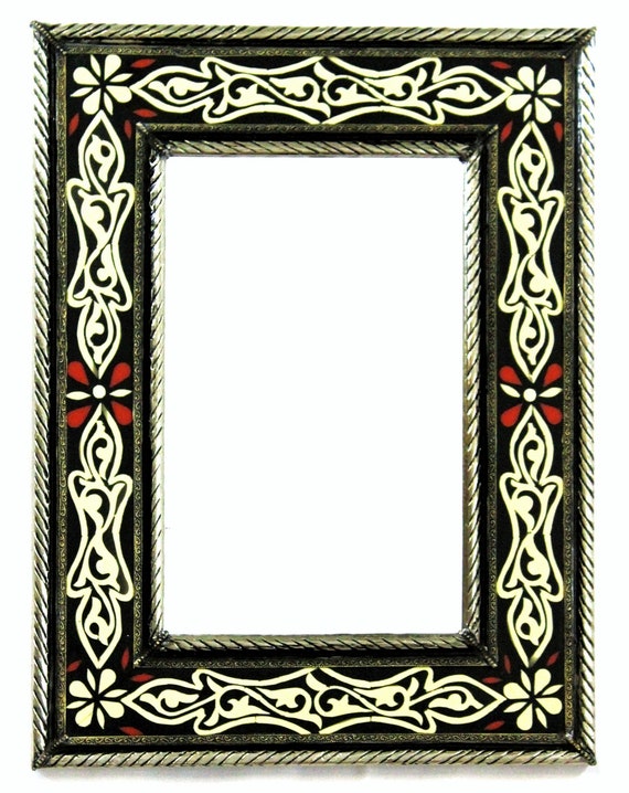Moroccan Mirror Black and White