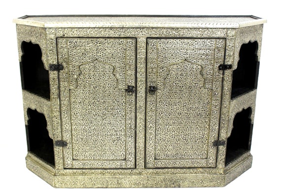 Moroccan Marvelous Cabinet with Side Shelves
