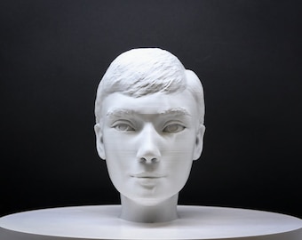 Audrey Hepburn Headphone Stand | Audrey Hepburn Paintable Bust