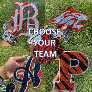 Blinged Logo Chain Turnover Chain