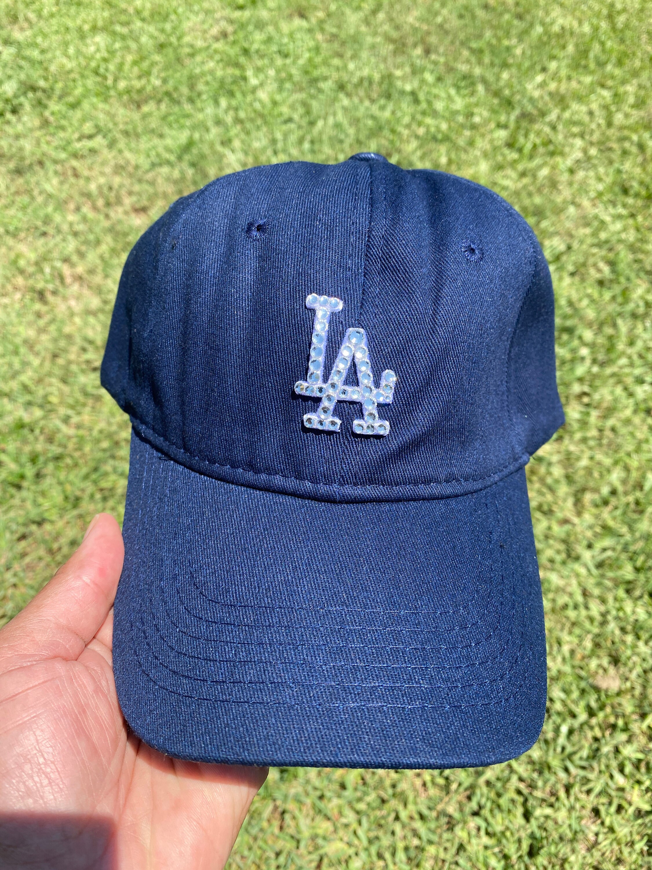 LA スワロフスキー付き 9FORTY キャップ briller deco Swarovski Dodgers - Etsy