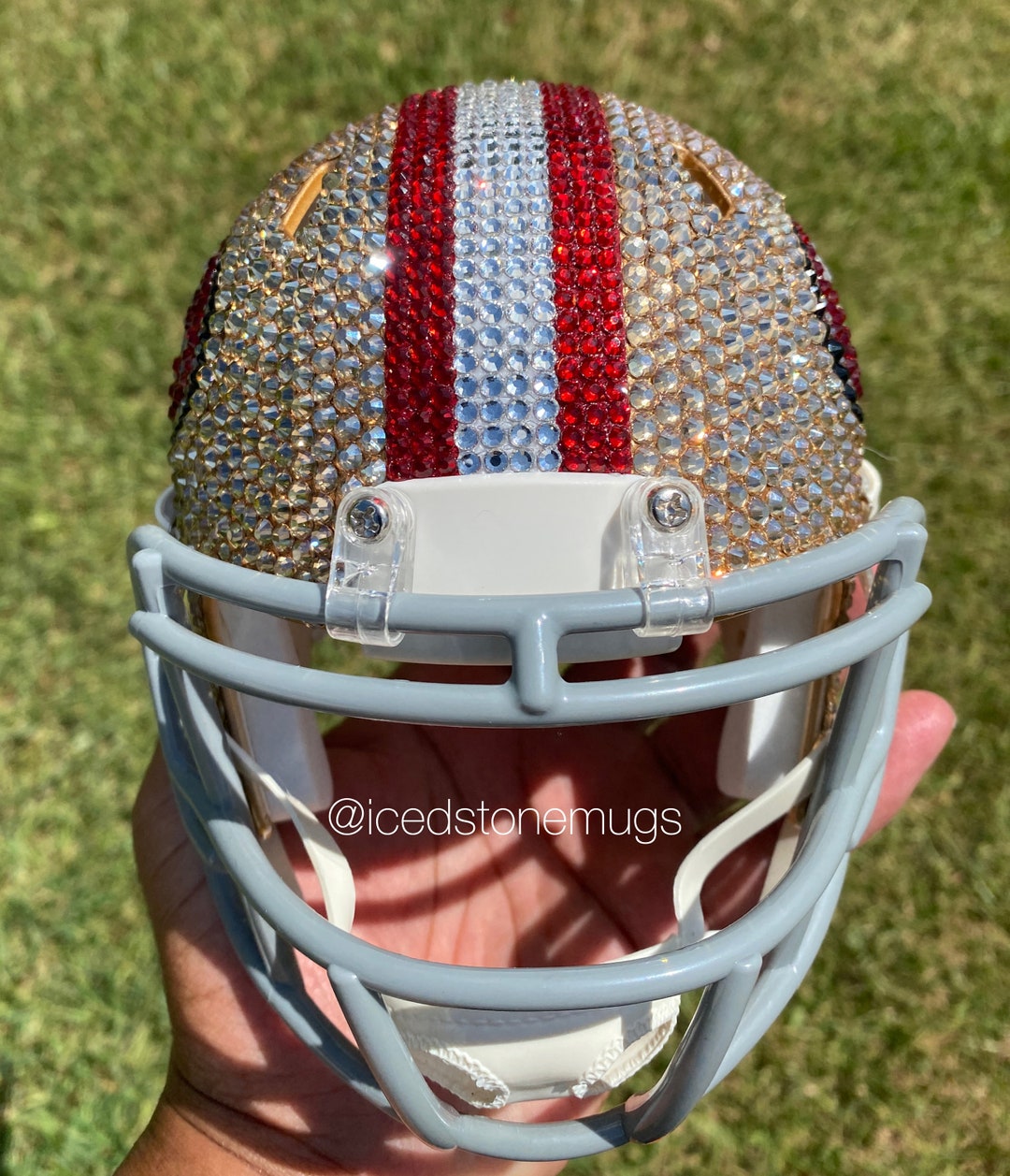 hjc cl helmet Helmets Cl-17 Top Vent White : Automotive A peak visor adds Detroit Lions Riddell Rave Team_Florida Atlantic Owls Color:Multicam Black