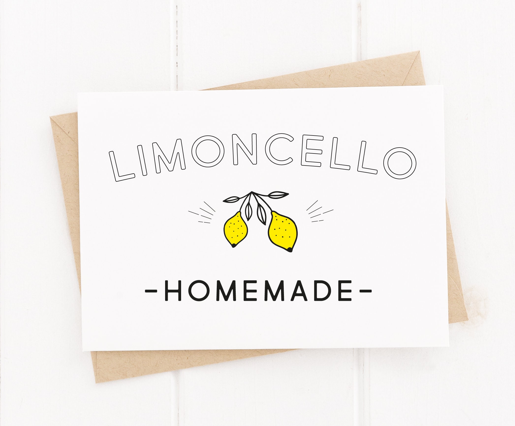 Limoncello Label Printable Limoncello Tags Homemade - Etsy.de