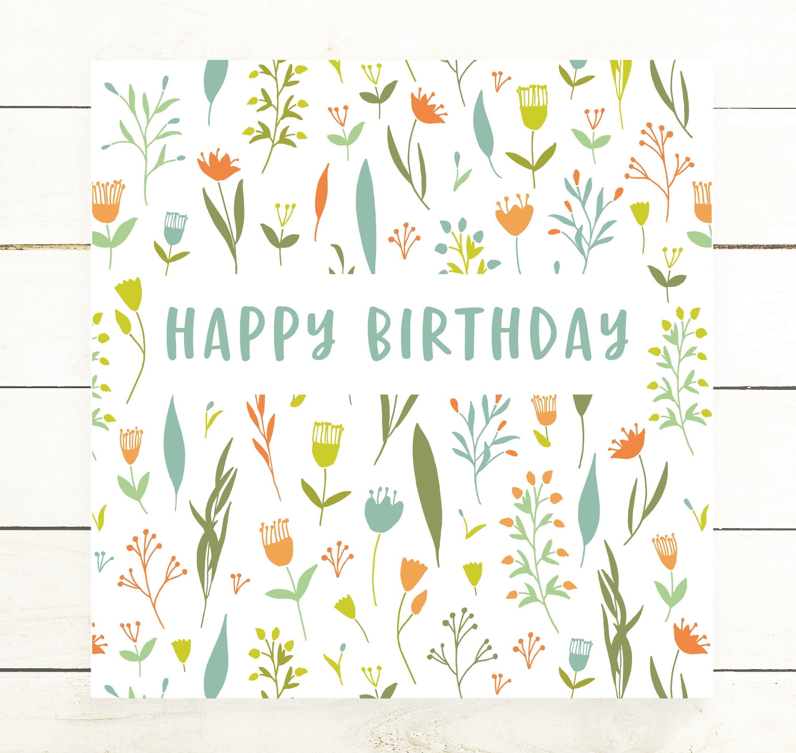 Foldable Birthday Card Template