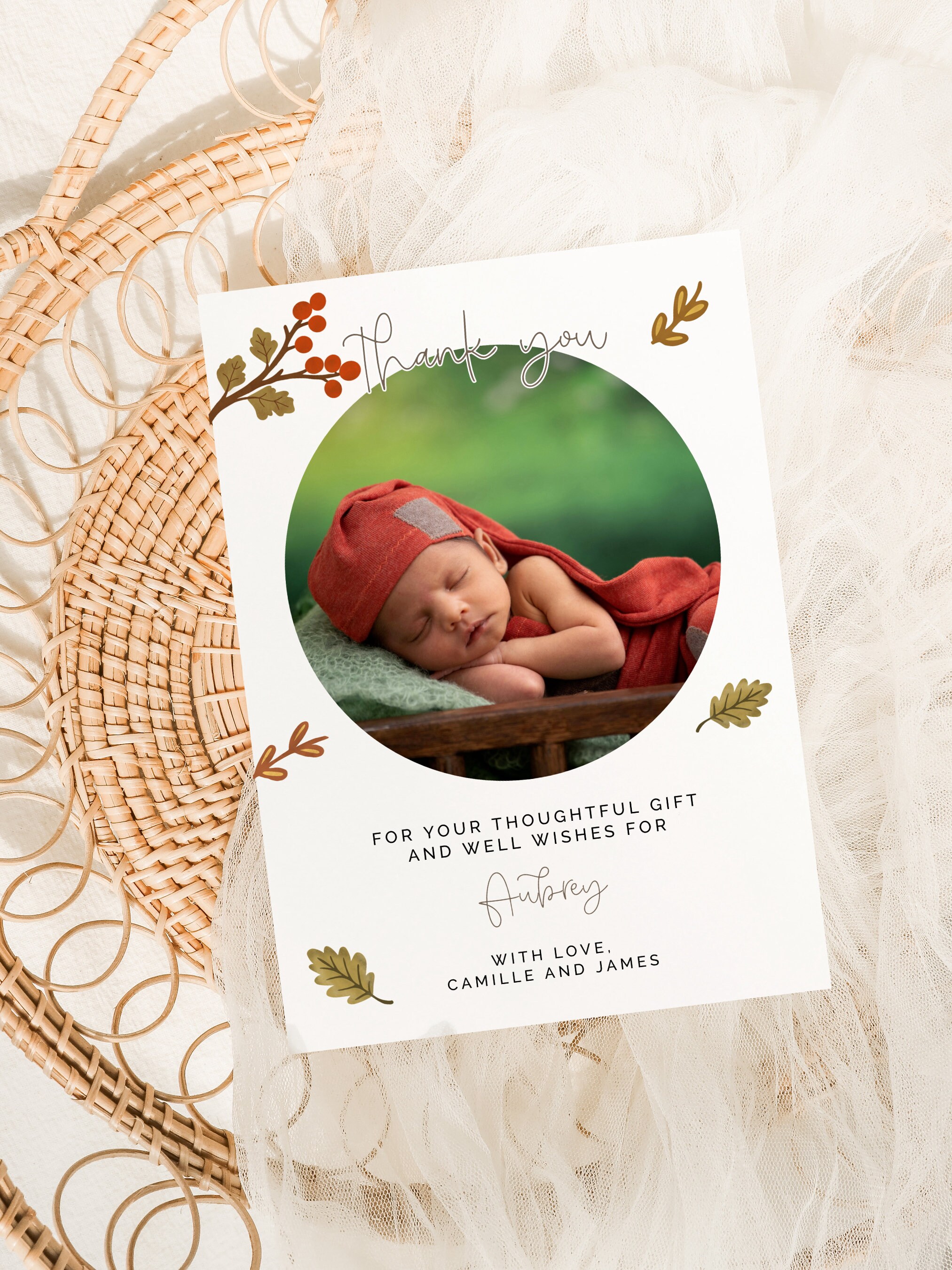 Baby Card Printable Photo Template - Il Fullxfull.4861289409 5q0k