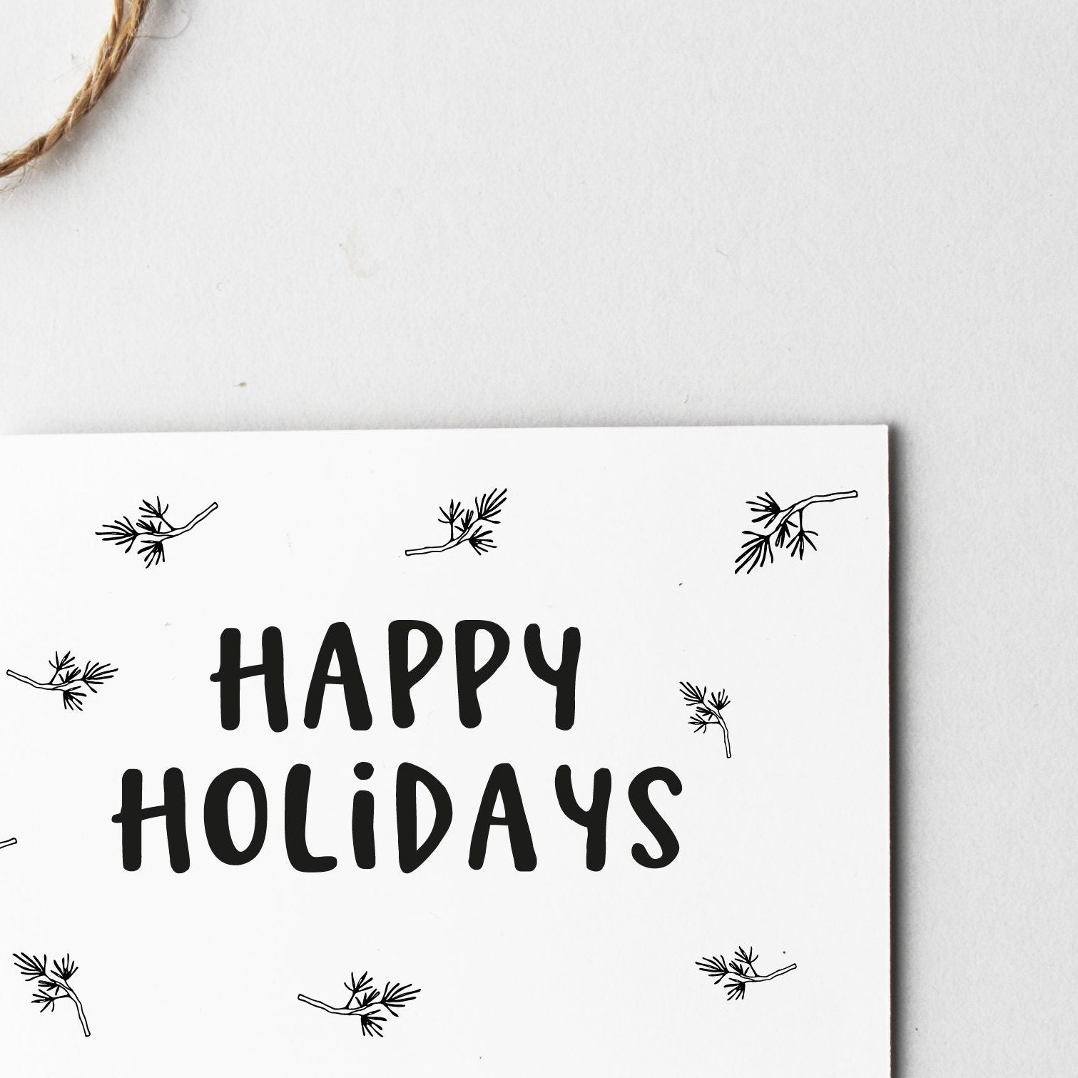 Christmas Gift Tags, Happy Holidays, Printable Gift Tags, Modern ...