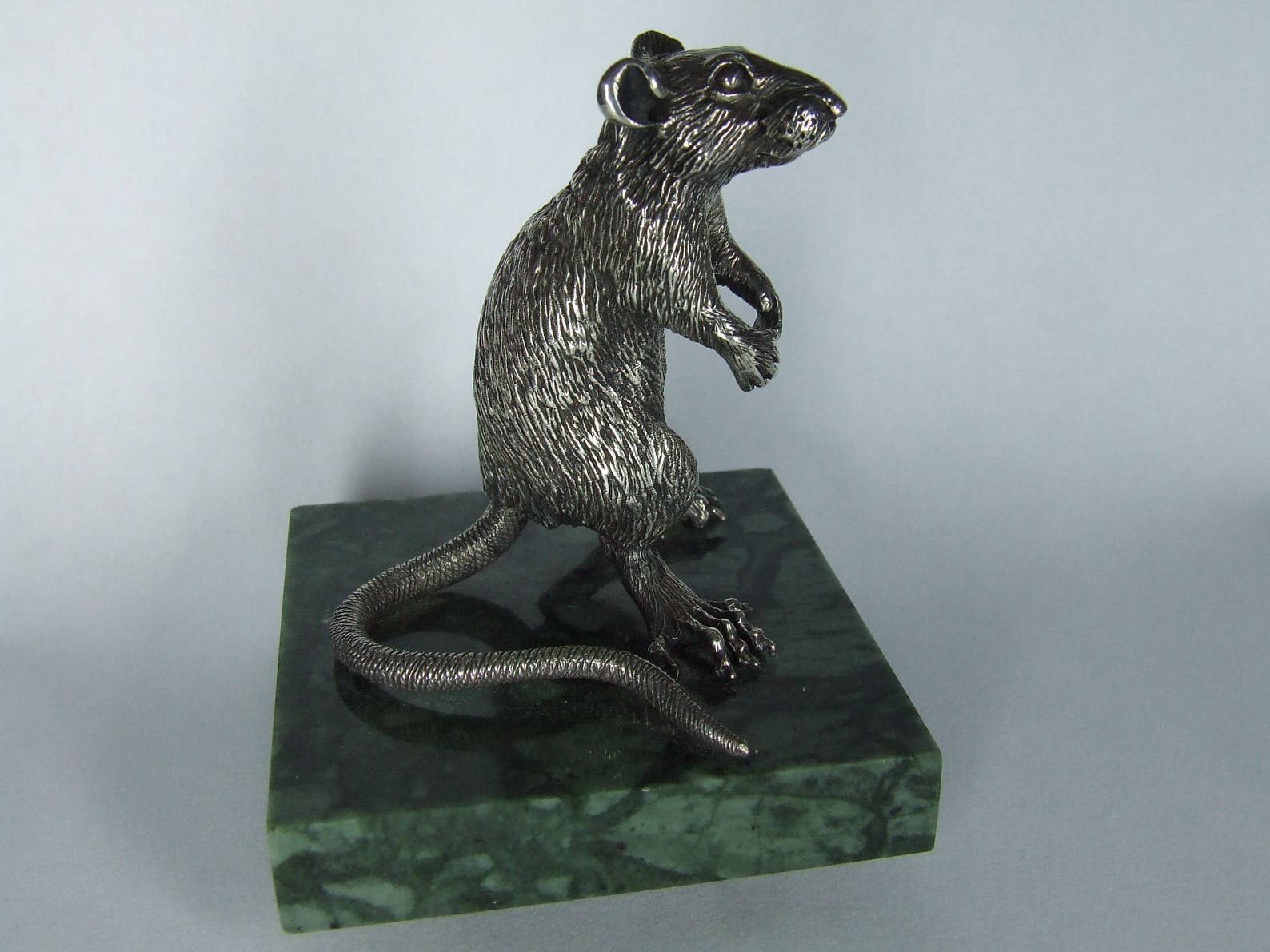 Free shipping Rat sculpture. Fancy rat. Natural STONE Etsy