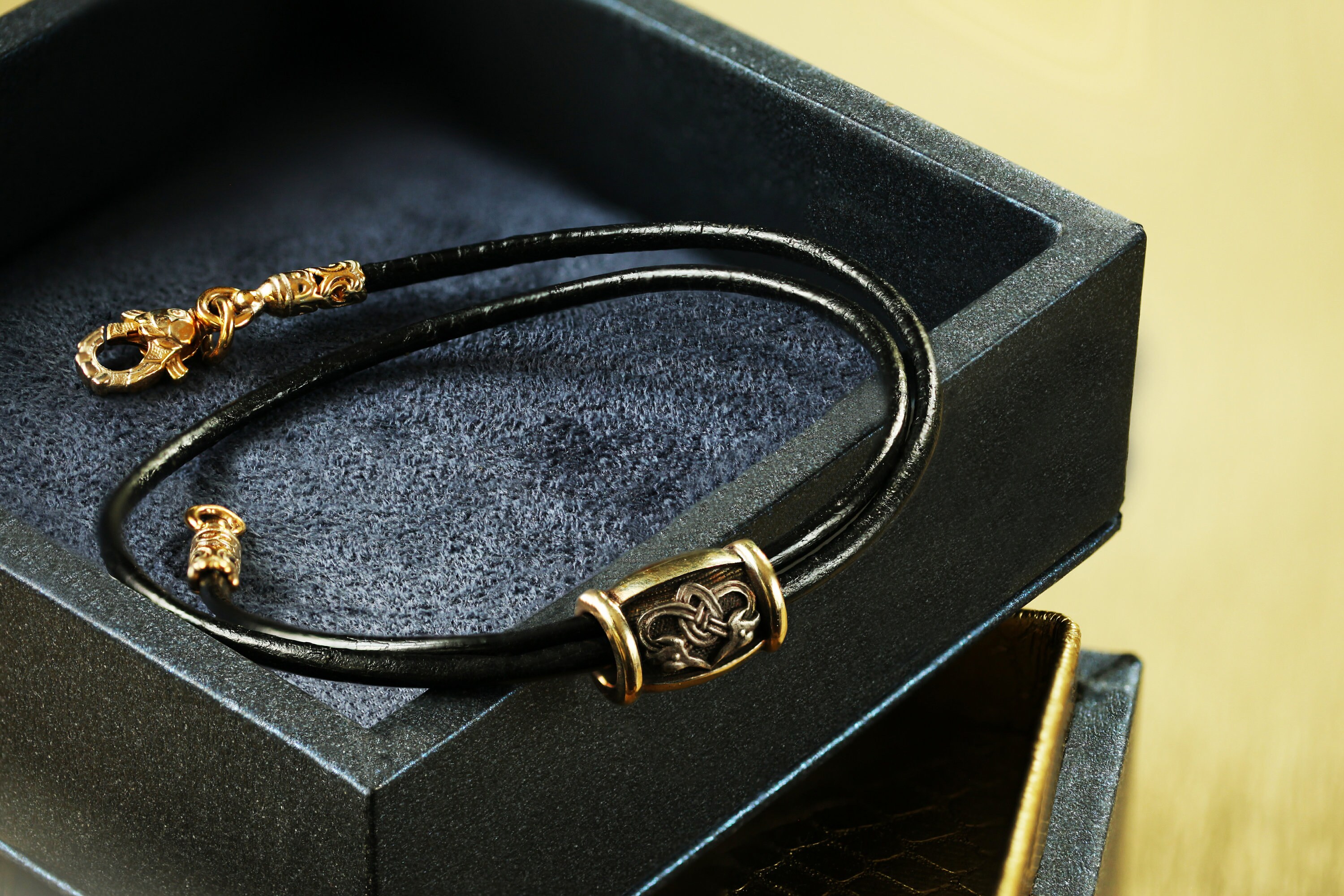 Womens Leather Bracelet gold lock Leather Bracelets for Womens Etsy