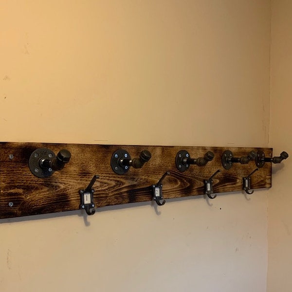 Distressed Coat Rack Etsy