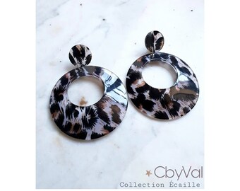 Boucles d'oreilles "Ecaille"