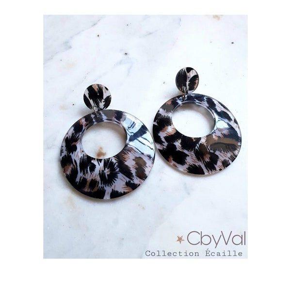 Boucles d'oreilles "Ecaille"