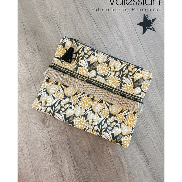 Pochette Suzy en coton fleuri