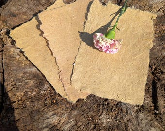 Handgemachte Strohpapier Bogen A4/A5/A6 - 100% säurefrei