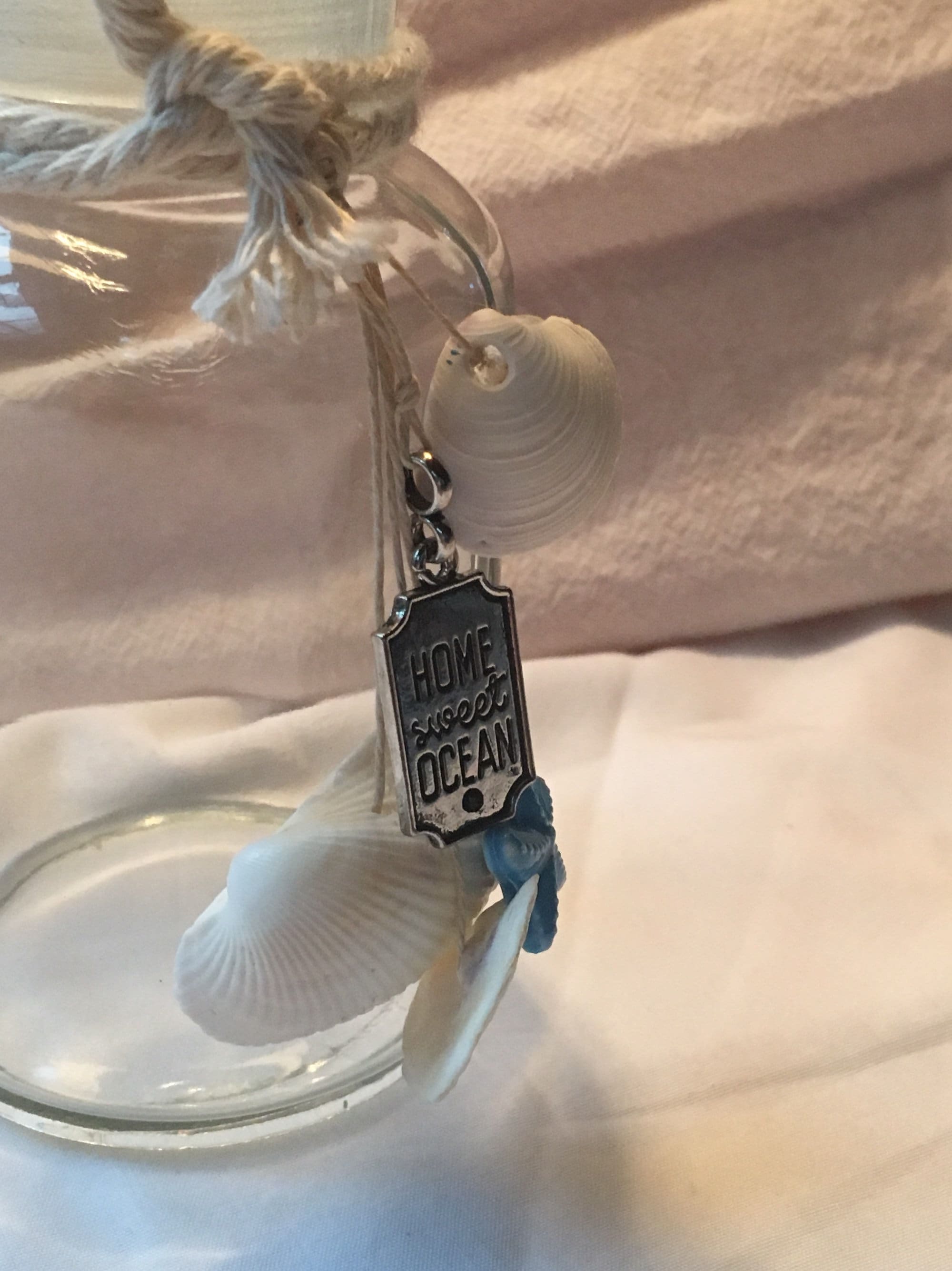 Vase decorated with sea shells Etsy