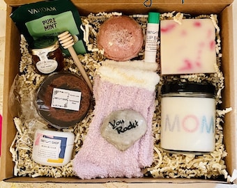 Spa Gift Box For Mom |  Mother's Day gift basket | Spa Basket For Mom | Birthday Gift Box For Mom | Self Care Package For Mom