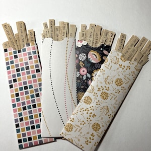 Tim Holtz Tiny Text stamped on coffee dyed paper/white paper for collage and junk journals