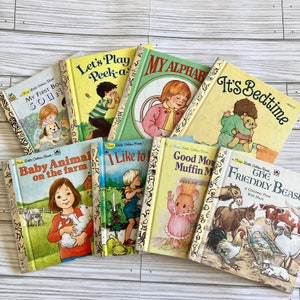 Little Golden Books, Small Size, 2 Titles, For Junk Journals, Children’s Books