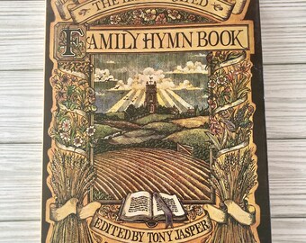 The Illustrated Family Hymn Book, Illustrated Song Book, Junk Journal Supplies, Journal Ephemera, Music Pages, Collage