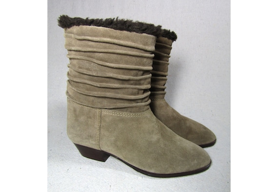 suede boots with fur inside