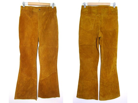 29x29 | 60s suede bellbottoms 70s leather bellbott