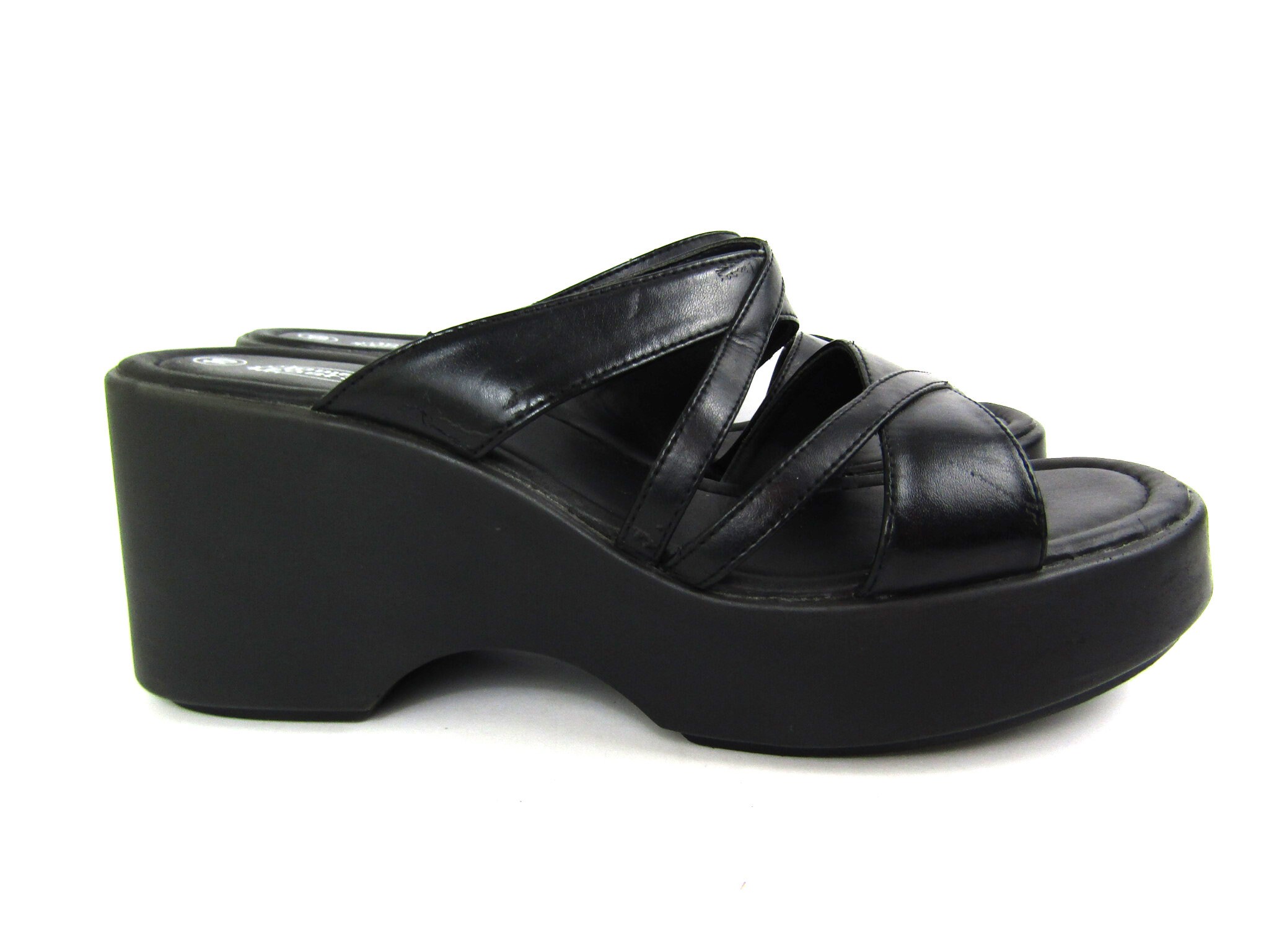 black platform sandals 90s
