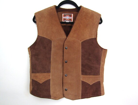 sz 40 | 70s 80s Pioneer Wear vest 80s suede vest 8