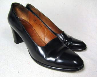 T strap black leather shoes Black patent leather t strap