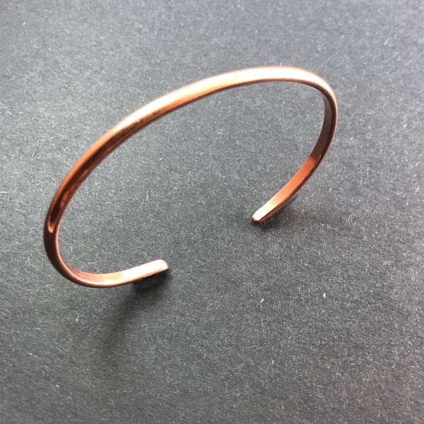 Recycled Copper Half-round Cuff Bracelet