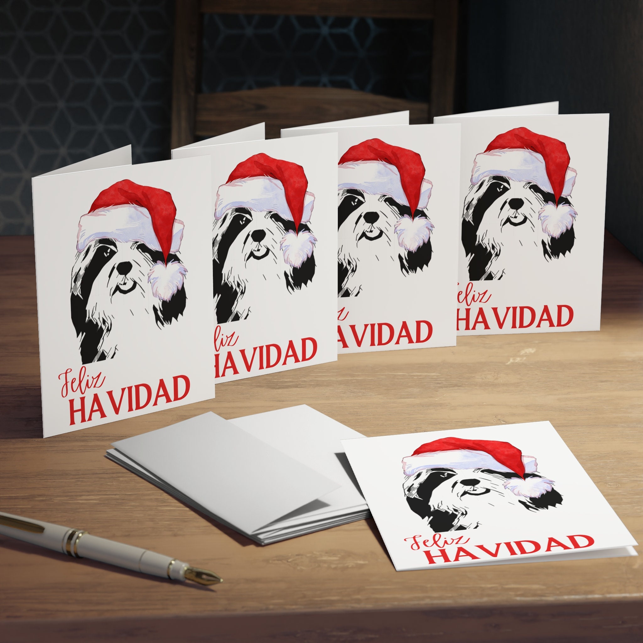 HAVANESE DOG THEMED Christmas Cards 5pack feliz Etsy