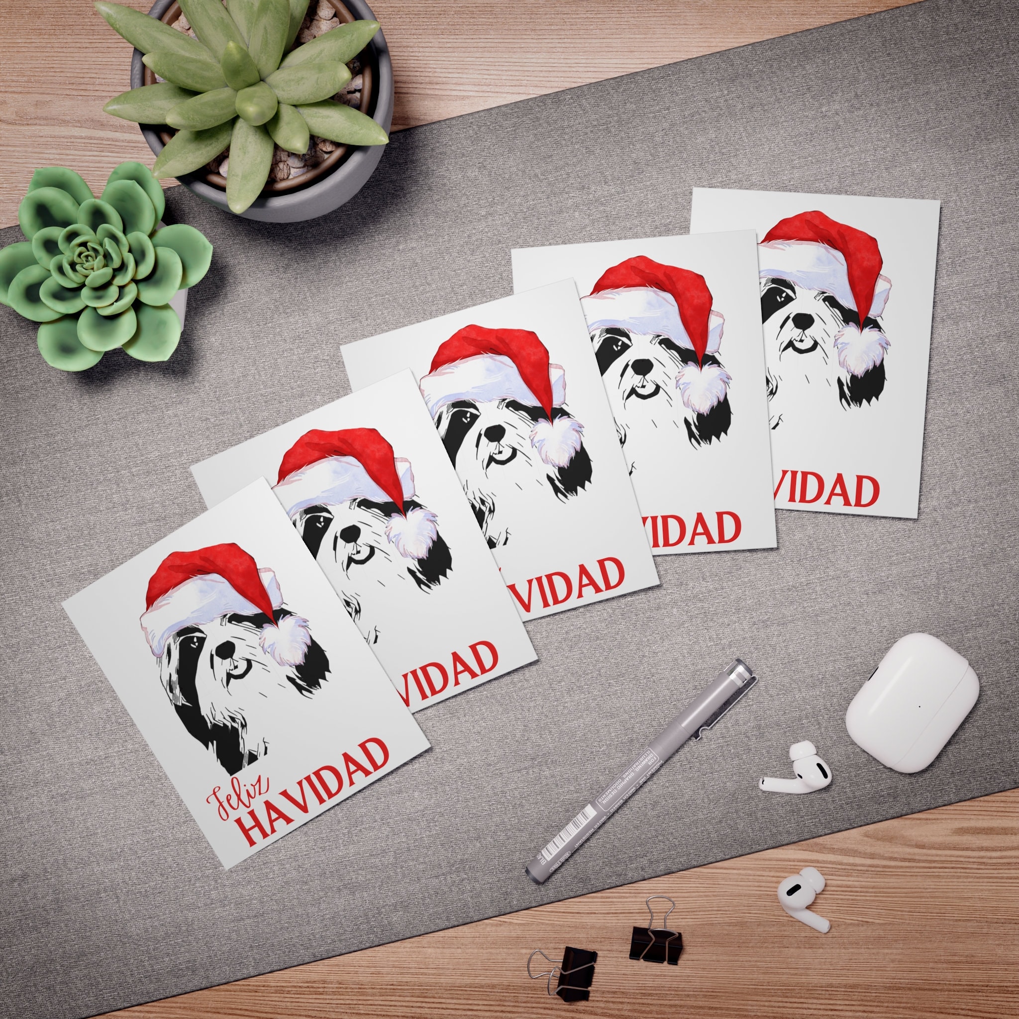 HAVANESE DOG THEMED Christmas Cards 5pack feliz Etsy