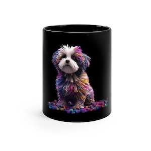 HAVANESE DOG THEMED Ceramic Coffee Mug I Tech Strands Pop Art I 11oz