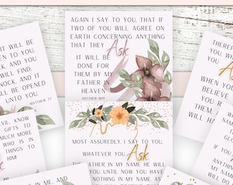 Prayer Cards Prayer Promises | Bible Affirmation Cards | Bible Verse Cards