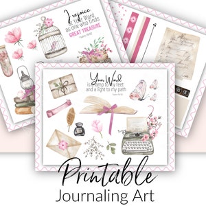 Bible Journaling Printable Kit | Word of God Theme | Scripture Journaling and Scrapbooking Art Printable