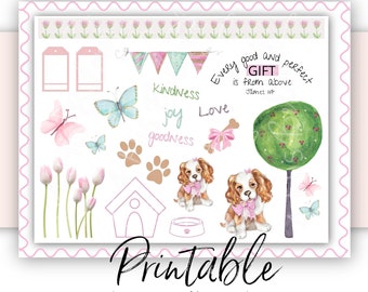 Bible Journaling Printable | Every Good Gift- Puppy Love | Scripture Journaling and Scrapbooking Art