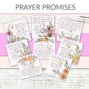 Prayer Cards Prayer Promises | Bible Affirmation Cards | Bible Verse Cards