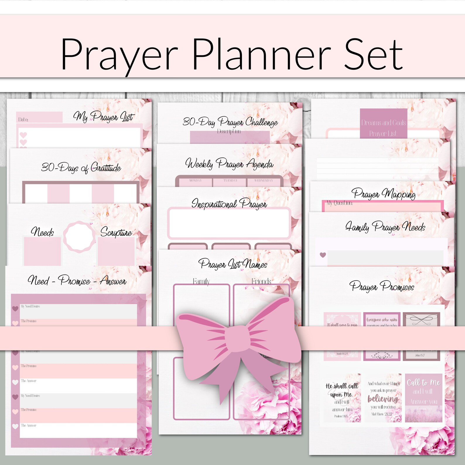 Printable Prayer Planner For War Binder Prayer Journal Etsy