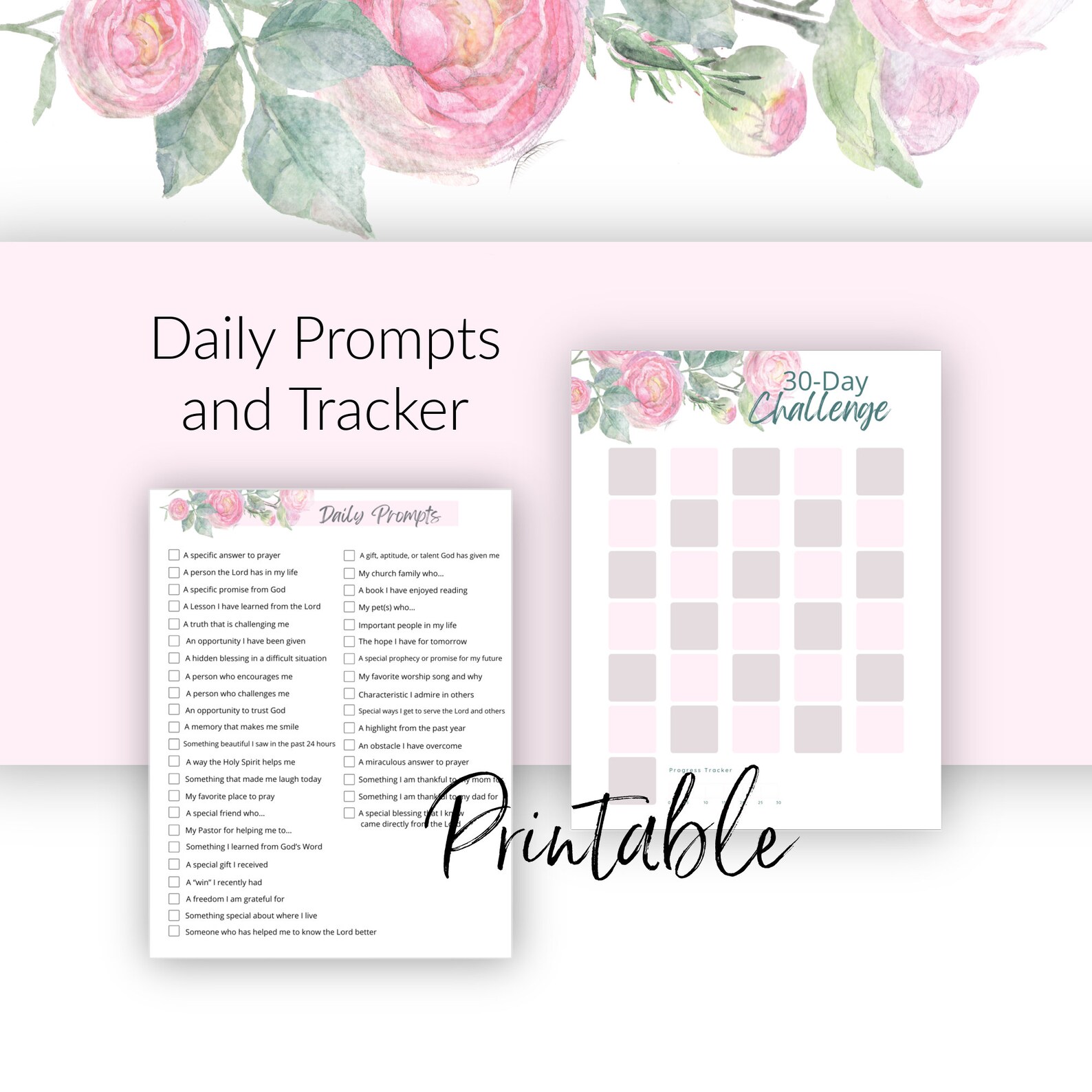 Gratitude Journal Printable | Gratitude Log Printable | Gratitude Log ...