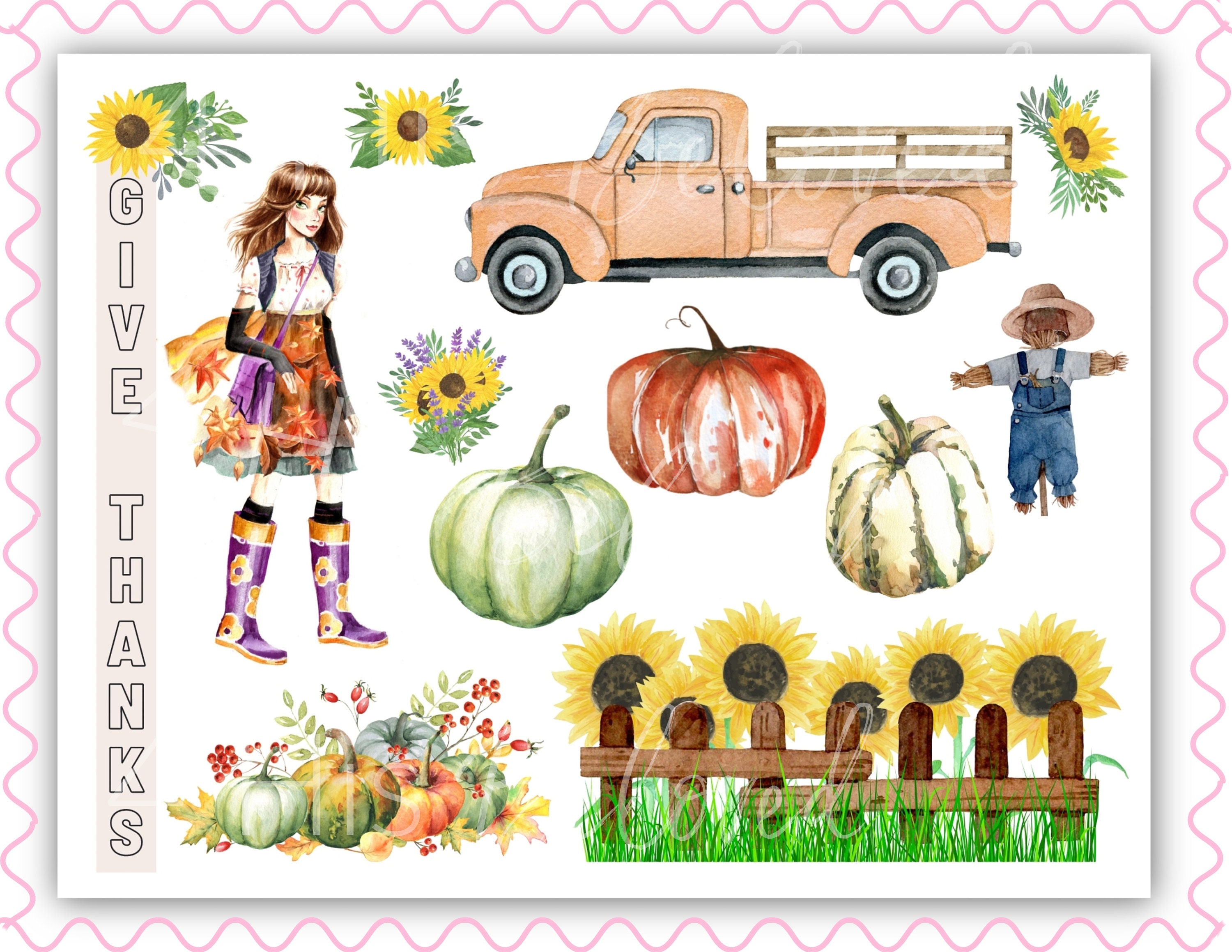 Bible Journaling Printable | Fall Thanksgiving Girl | Scripture ...