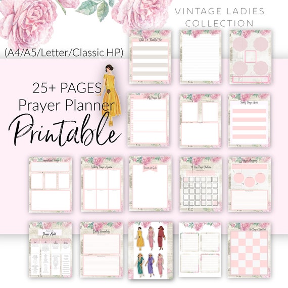 Prayer Planner Printable for War Binder Prayer Journal - Etsy