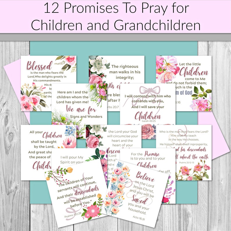 Prayer Cards  Daily Affirmation Cards Prayer Promise Cards  image 1
