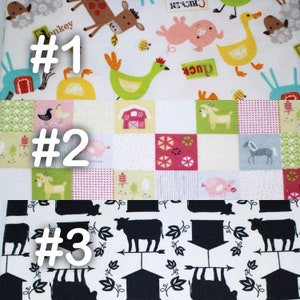Farm Animals Cow Chicken Rooster Pig Goose Sheep Rabbit Duck Extra Large Receiving Blanket - 36&quot; x 42&quot;