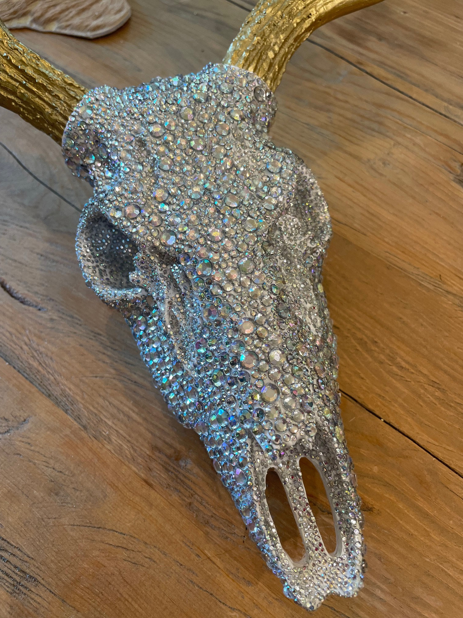 Jeweled Deer Skull Etsy