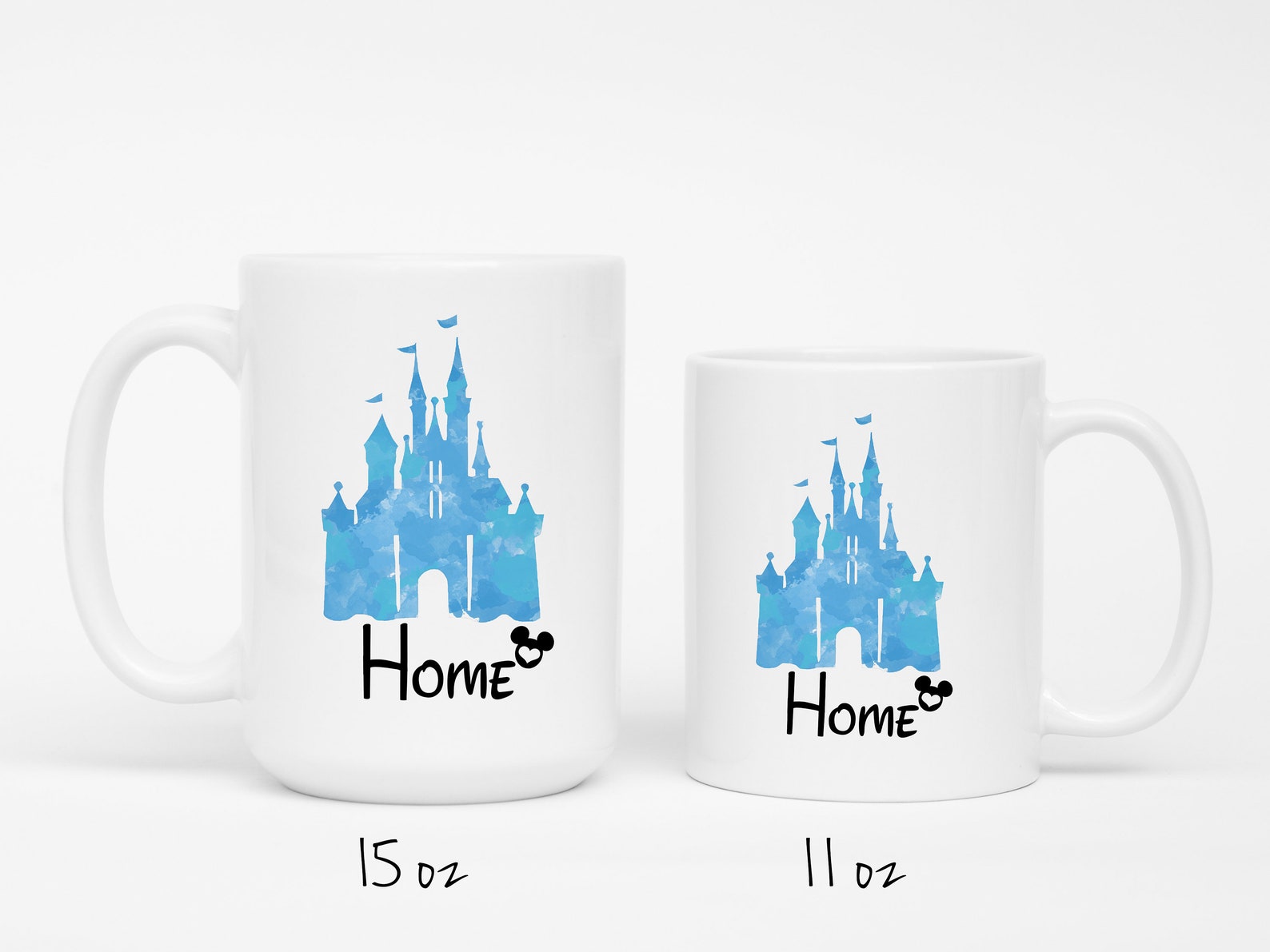 Disney Castle Watercolor Home Mug Disney Home mug Disney Etsy