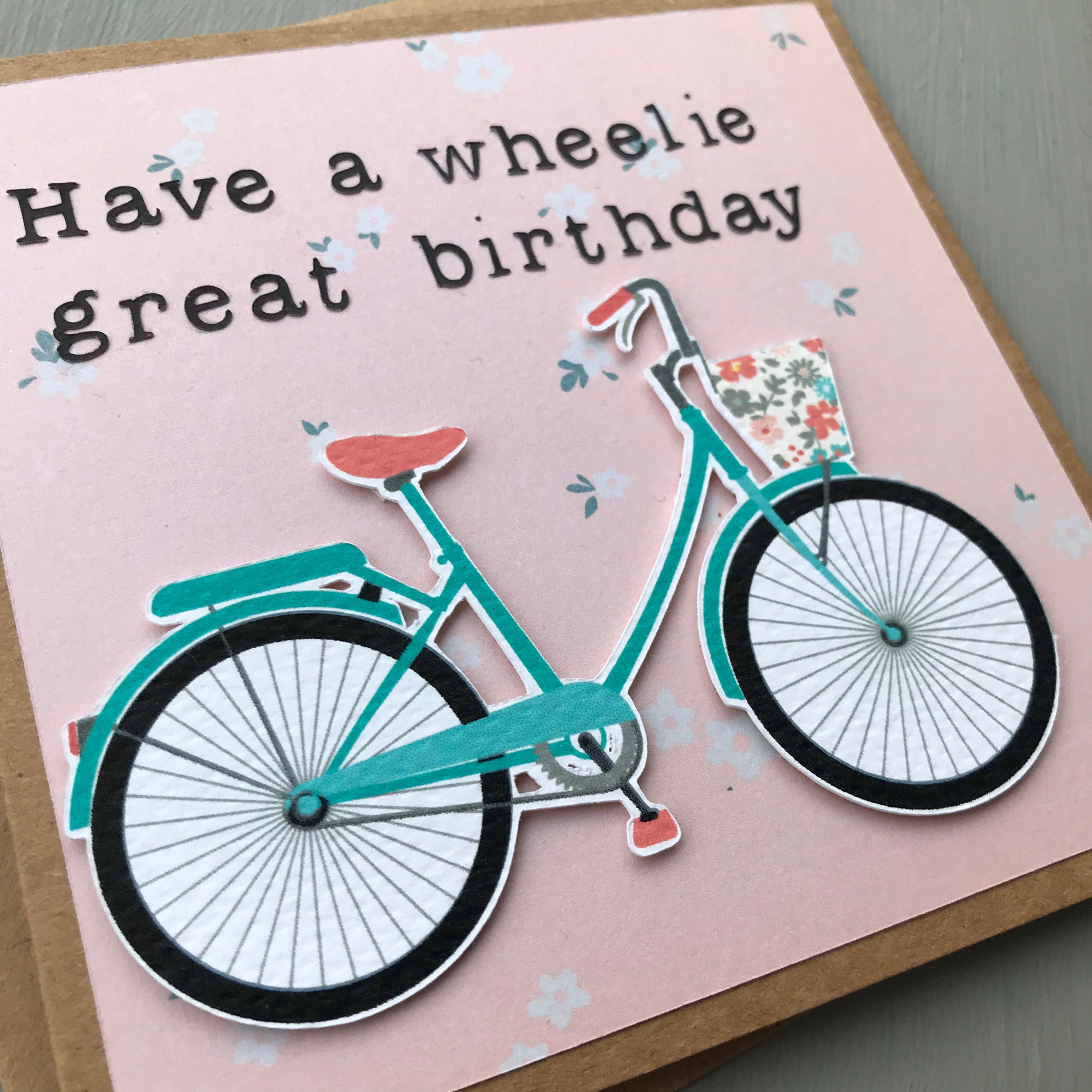 Fahrrad-Geburtstagskarte für sie Fahrrad-Karte haben einen | Etsy
